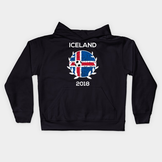 Iceland Soccer World Cup 2018 Fan Gear Kids Hoodie by JustPick